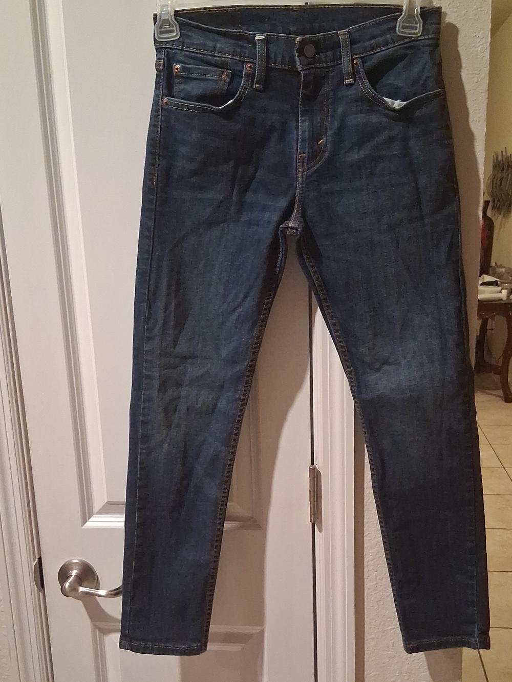 J:  Men's Dark Blue Slim Jeans